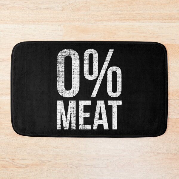 Item preview, 0% Meat, Funny Vegan designed and sold by ZINE07.