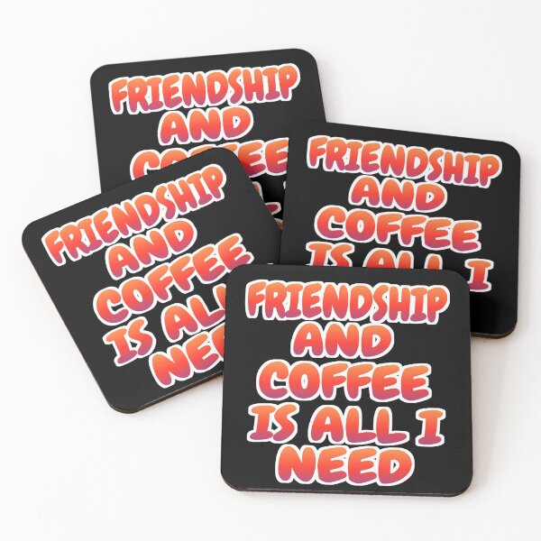 Item preview, Friendship and coffee is all i need sticker designed and sold by KGN  CREATIVITY.