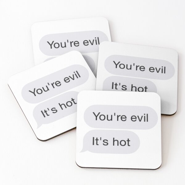 Item preview, You're Evil. It's Hot.  designed and sold by DoodleDashCollective.