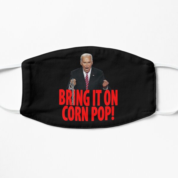 Joe Biden Corn Pop Face Mask Sleepy Joe Flat Mask