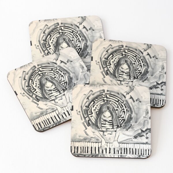 Item preview, A black-and-white labyrinth of feelings. Keys of my thoughts. designed and sold by Elena Reutova.