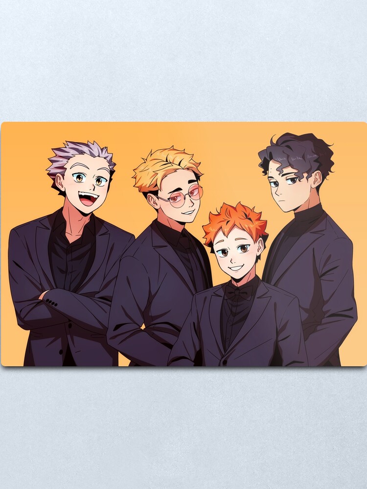 Haikyuu Msby Black Jackals 1 4 Metallbild Von Suncelia Redbubble