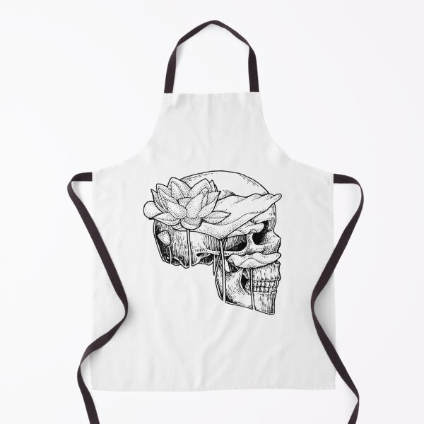 Item preview, Lotus Water Lily Skull - Side designed and sold by eDigi-Arts.