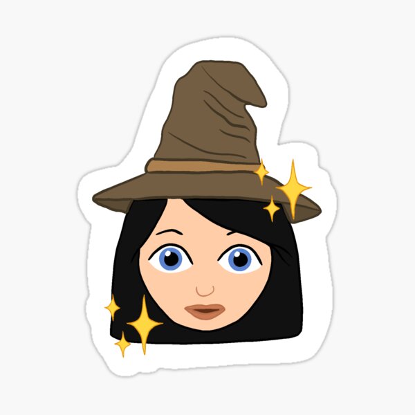 "Witch Emoji" Sticker by gmittermeier Redbubble
