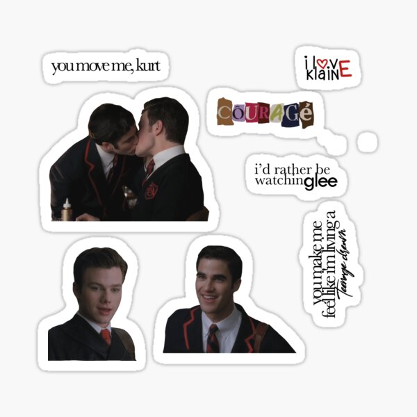 Item preview, klaine stickers (glee) designed and sold by paulamiranda.