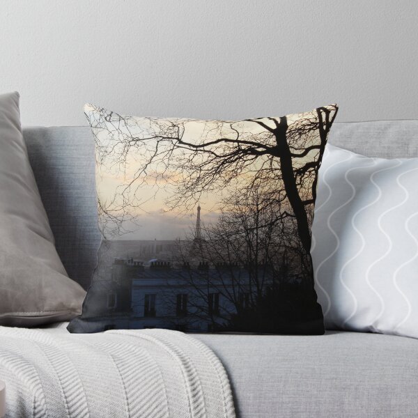 Parisian sadness Throw Pillow