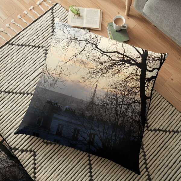 Parisian sadness Floor Pillow