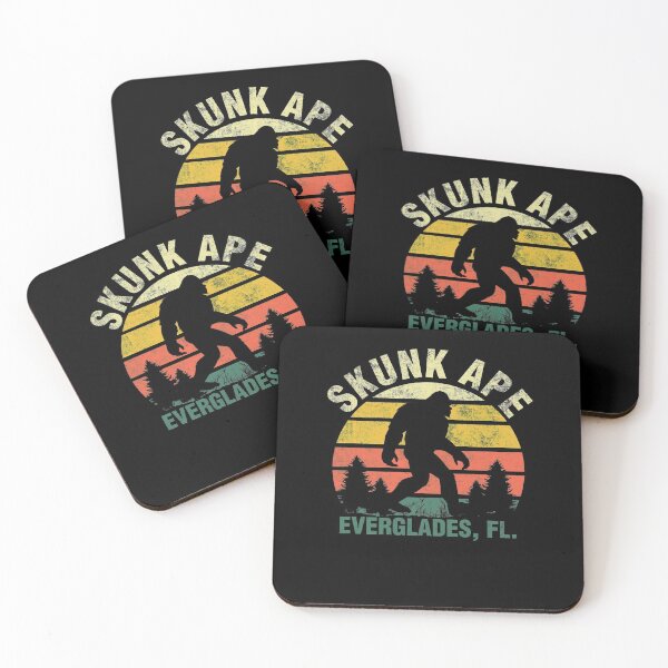 Item preview, Vintage Retro Skunk Ape Florida Everglades Trees Bigfoot Design designed and sold by SpookshowDesign.