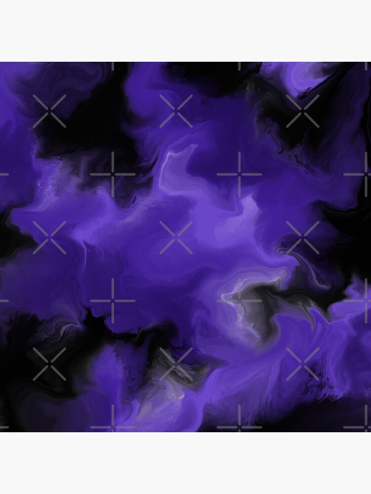 Purple / Black Acrylic Pour Painting by abstractnudes