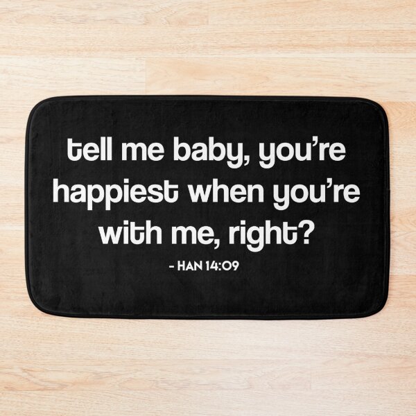 Item preview, STRAY KIDS Minsung Han Tell Me Baby Quote designed and sold by SugarSaint.