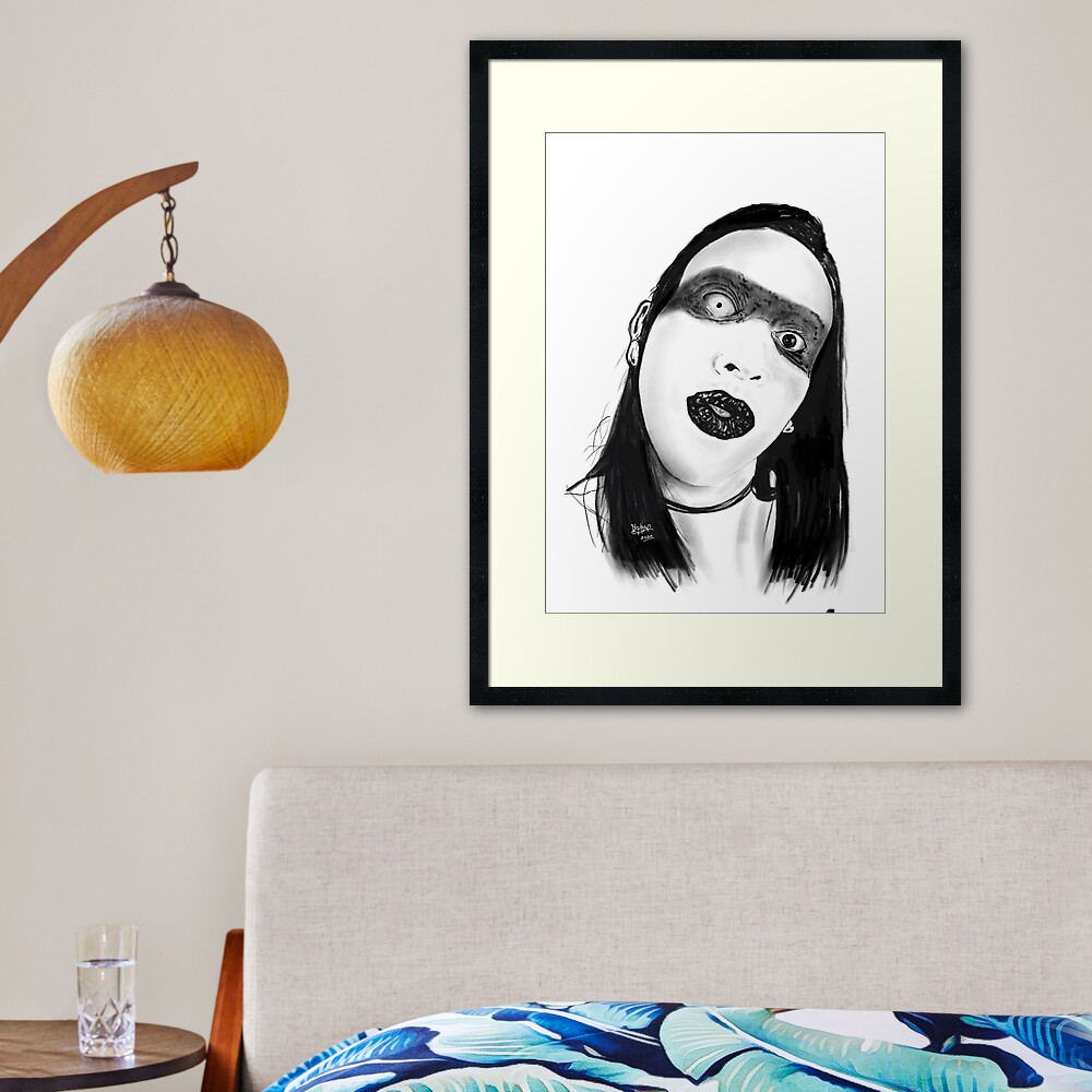 Marilyn Manson Framed Art Print