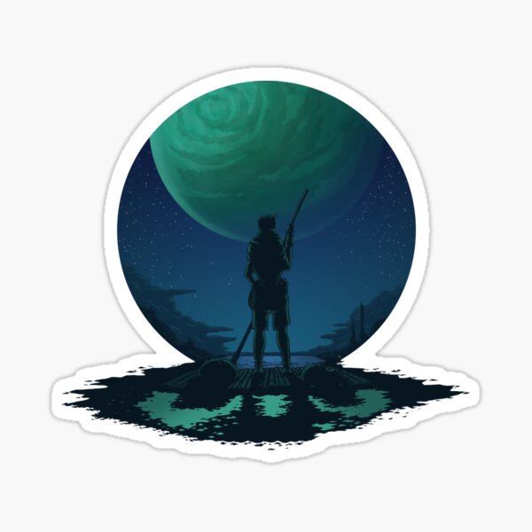 Fantasy art - Midnight float Sticker