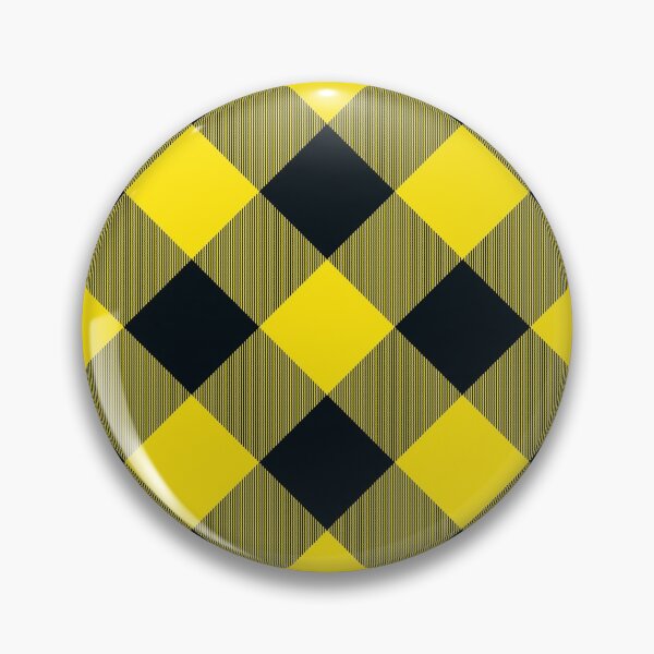 Item preview, Black Pearl & Lemon Cross Buffalo Twill Plaid Pattern designed and sold by 89BLACK.