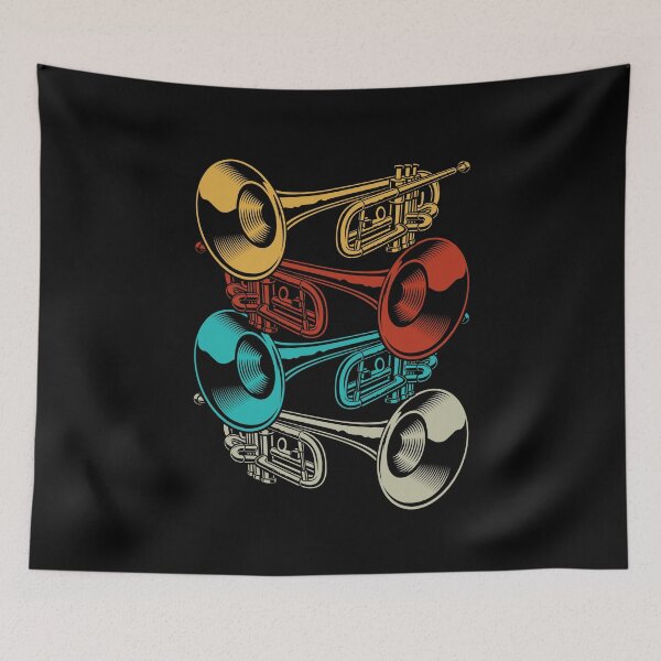 Item preview, Trumpet Retro Instrument Band Musicians designed and sold by MooonTees.