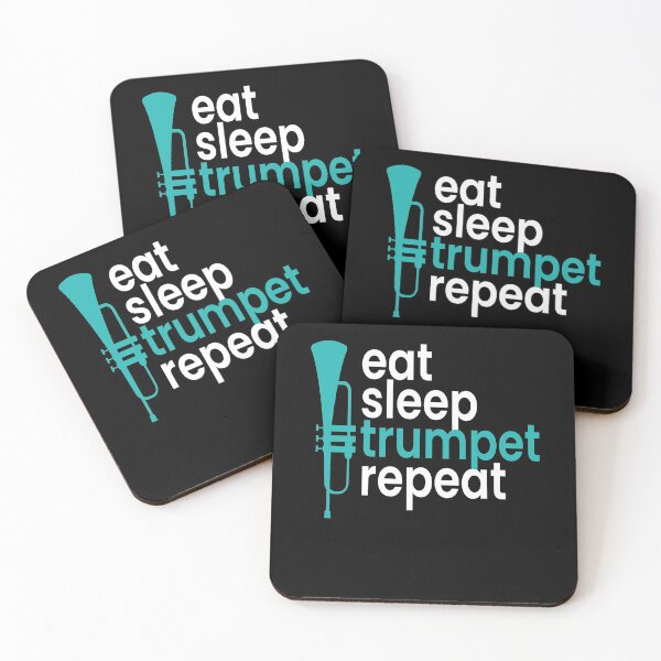 Item preview, Eat Sleep Trumpet Repeat Musicans Instrument designed and sold by MooonTees.