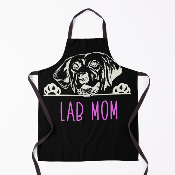 Lab Mom with Labrador Retriever Dog Apron
