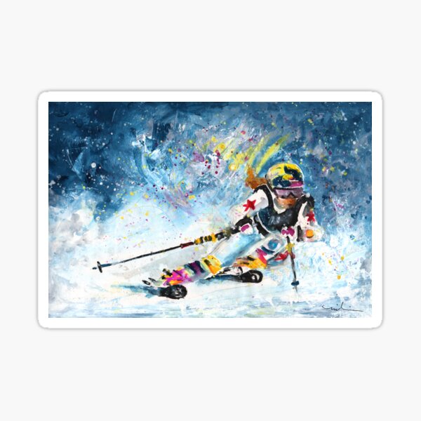 Skiing 03 Sticker