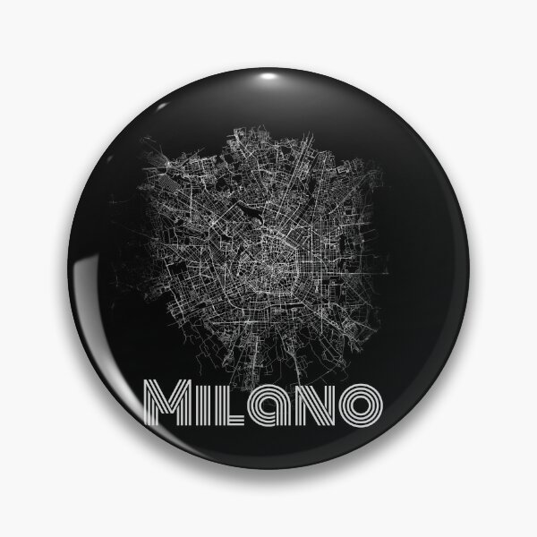 Item preview, Milano city road map black and white simple and artistic designed and sold by rashadat.