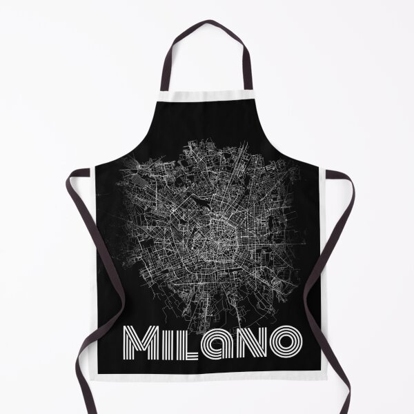 Item preview, Milano city road map black and white simple and artistic designed and sold by rashadat.