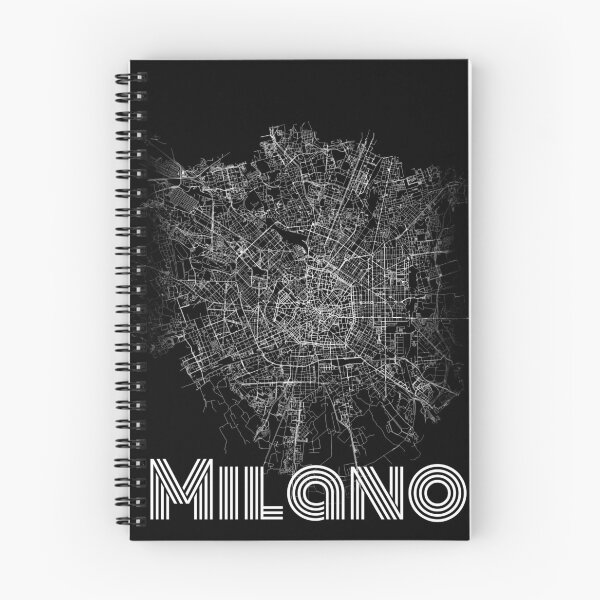 Item preview, Milano city road map black and white simple and artistic designed and sold by rashadat.