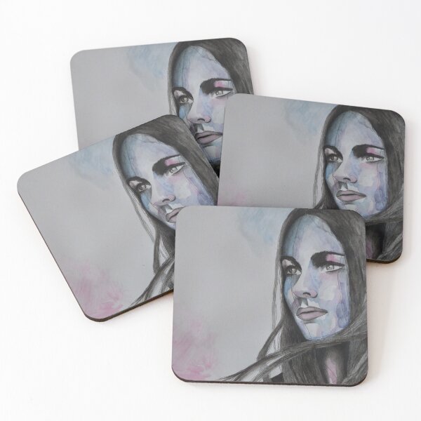 Item preview, Chaos, portrait in watercolor designed and sold by Niety.
