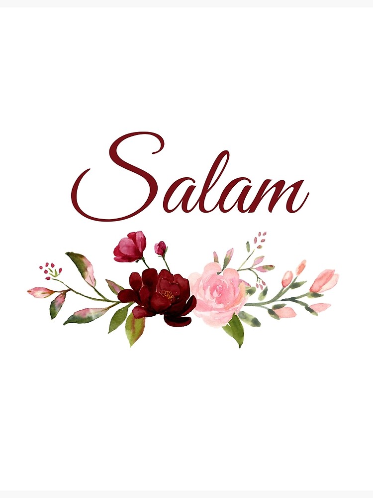 As salam - vector arabic. translate: the source of peace. names wall mural  • murals vintage, vector, typography | myloview.com