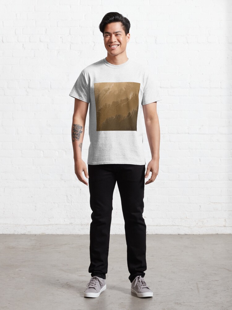 Alternate view of Brown / Tan / Taupe / Beige Acrylic Pour Painting Classic T-Shirt