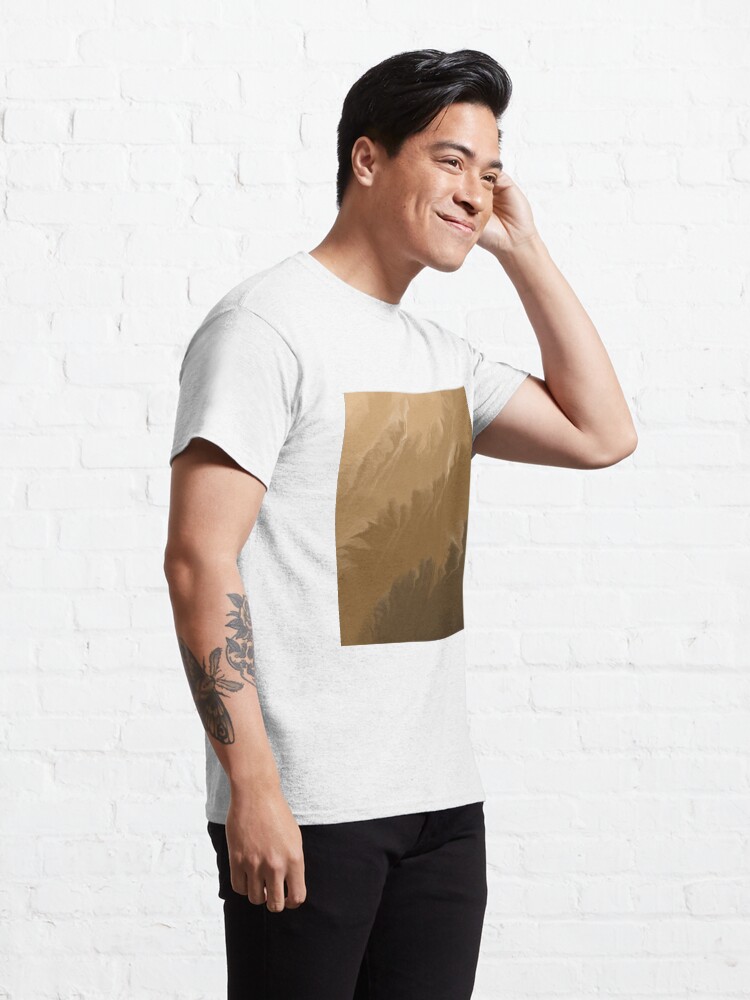 Alternate view of Brown / Tan / Taupe / Beige Acrylic Pour Painting Classic T-Shirt