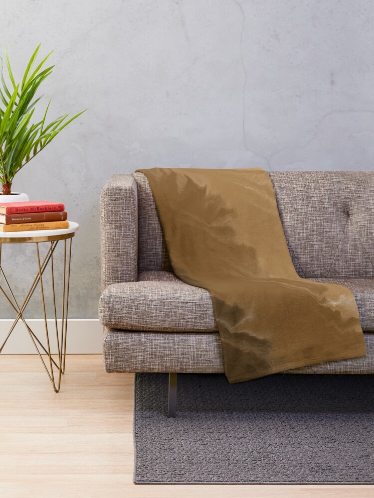 Alternate view of Brown / Tan / Taupe / Beige Acrylic Pour Painting Throw Blanket