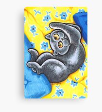 Sleeping In | British Shorthair Canvas Print