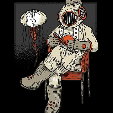 Artwork thumbnail, Reading Diver Design by DavinciStore21