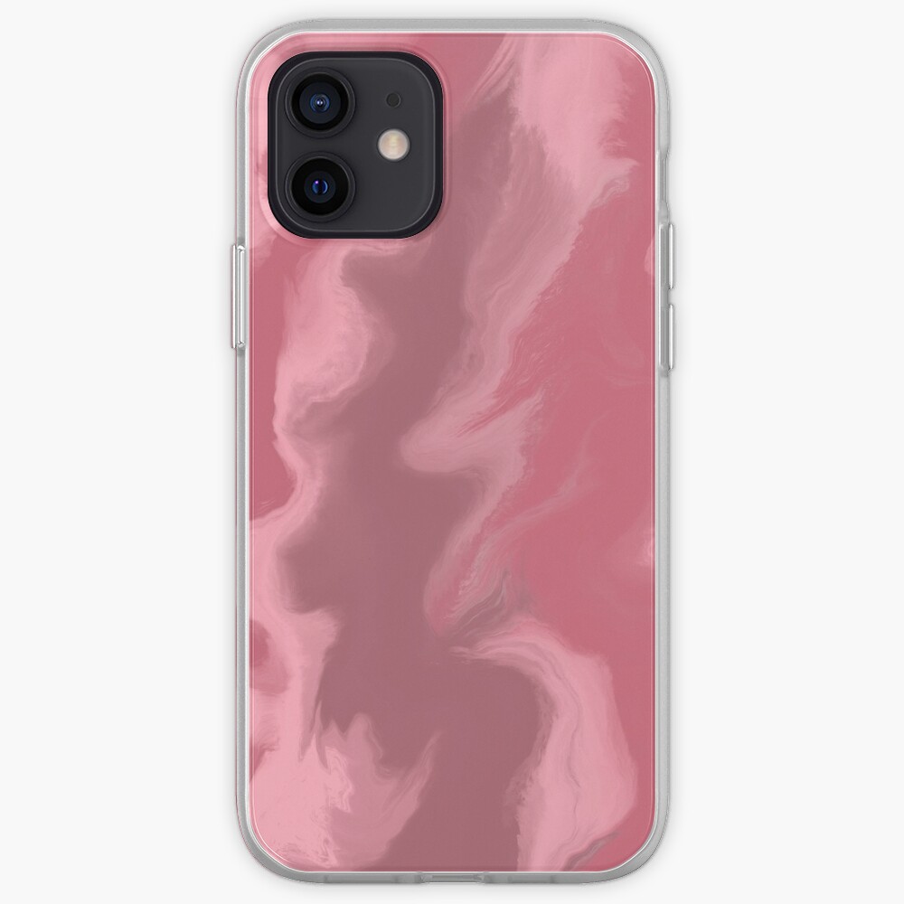 Blush Pink / Rose Pink / Light Pink Acrylic Pour Painting iPhone Case & Cover