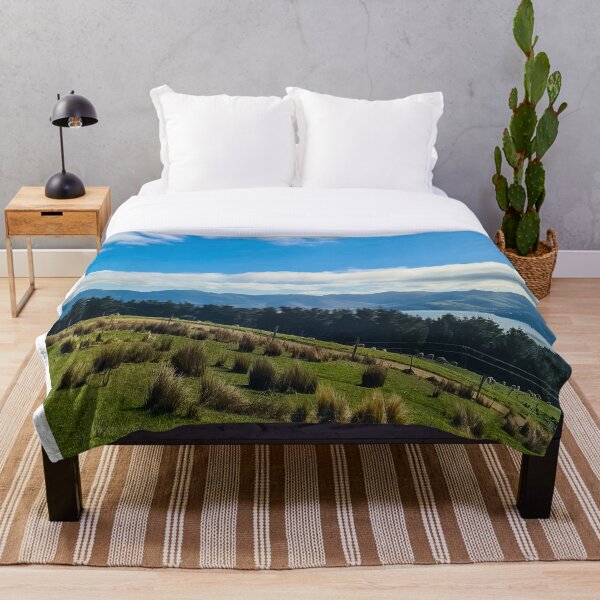 Item preview, Over the hill view of Port Hills and Lyttleton Harbour  designed and sold by maesthetics.