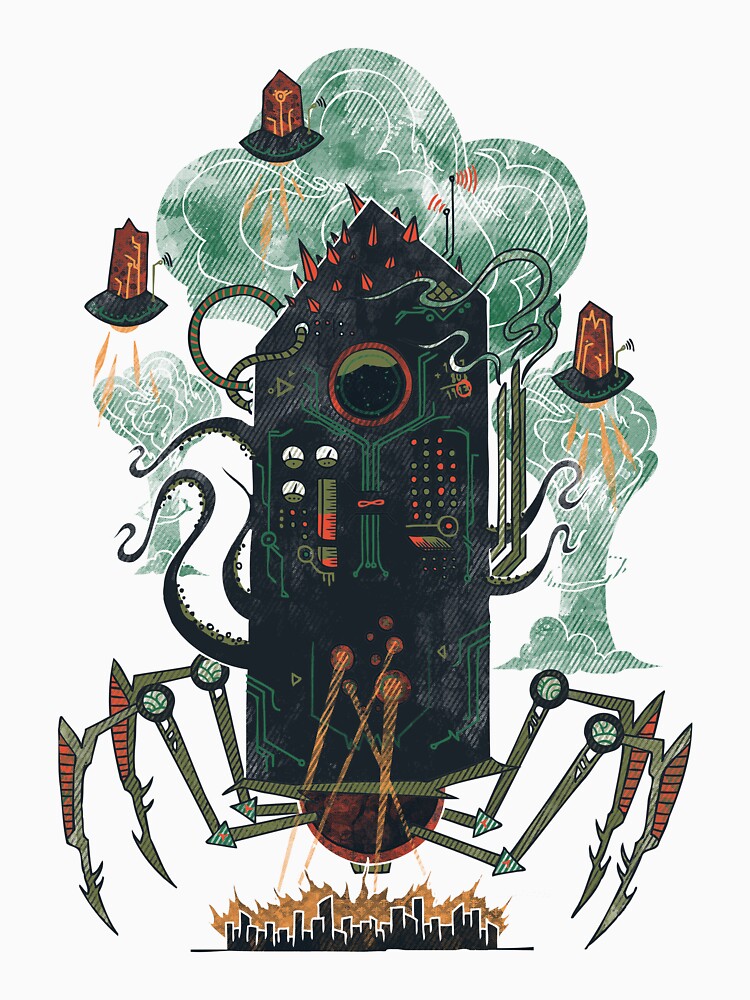 Thumbnail 3 of 3, Fitted T-Shirt, Not with a whimper but with a bang designed and sold by againstbound.