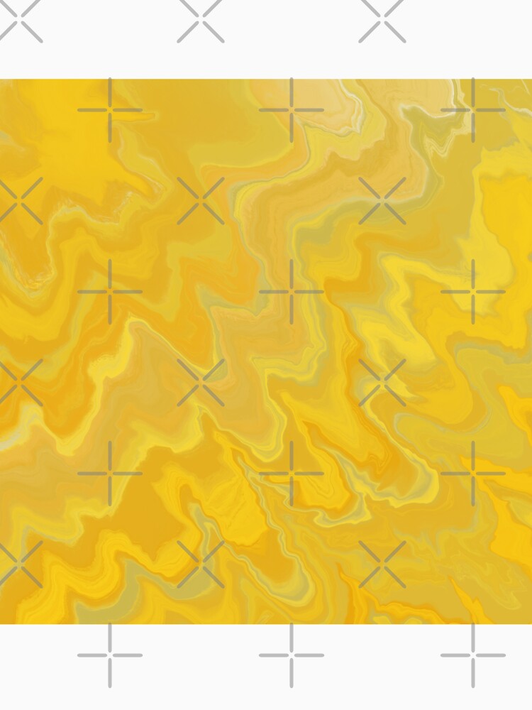 Mustard / Yellow Acrylic Pour Painting by abstractnudes