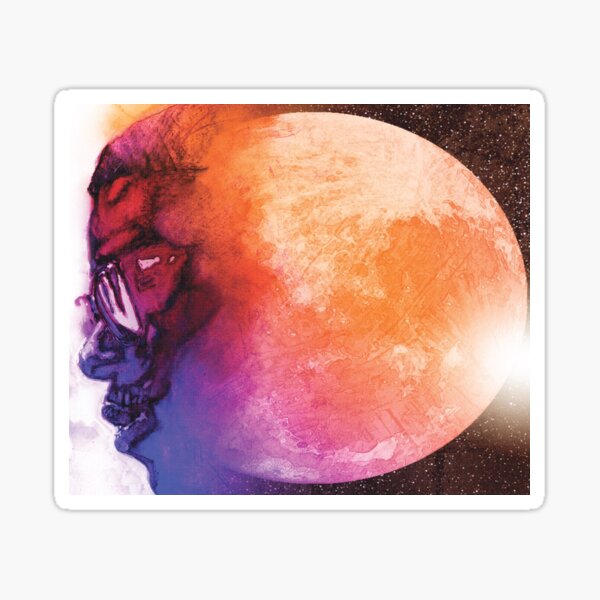 MAN ON THE MOON ALBUM COVER Sticker