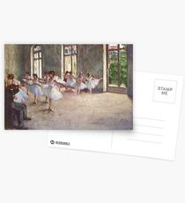 Edgar Degas French Impressionism Oil Painting Ballerinas Rehearsing Postcards