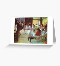 Edgar Degas French Impressionism Oil Painting Dance School Greeting Card