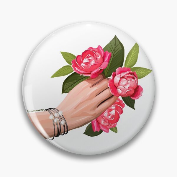 Item preview, Reaching for pretty pink flowers designed and sold by colorfullyso.