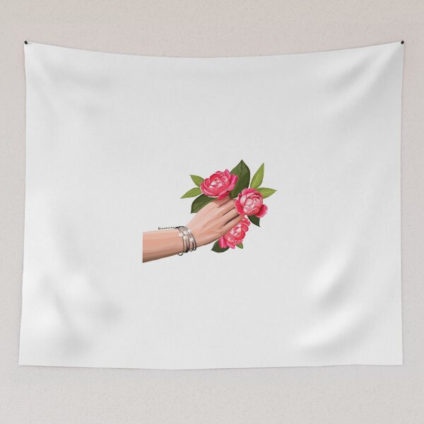 Item preview, Reaching for pretty pink flowers designed and sold by colorfullyso.