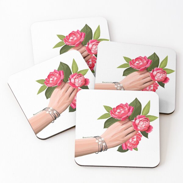 Item preview, Reaching for pretty pink flowers designed and sold by colorfullyso.