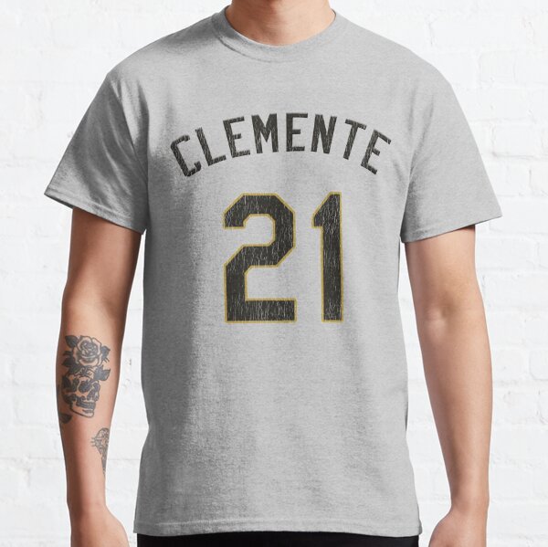 Roberto Clemente Pittsburgh Pirates Men's Gold RBI T-Shirt 