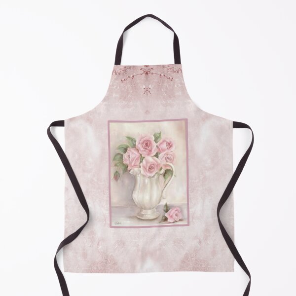 Item preview, Vintage Shabby Chic Pink Rose Blush Floral Vase designed and sold by aprincessinsp.