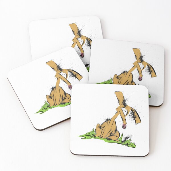 En knottig liten hund Coasters (Set of 4)