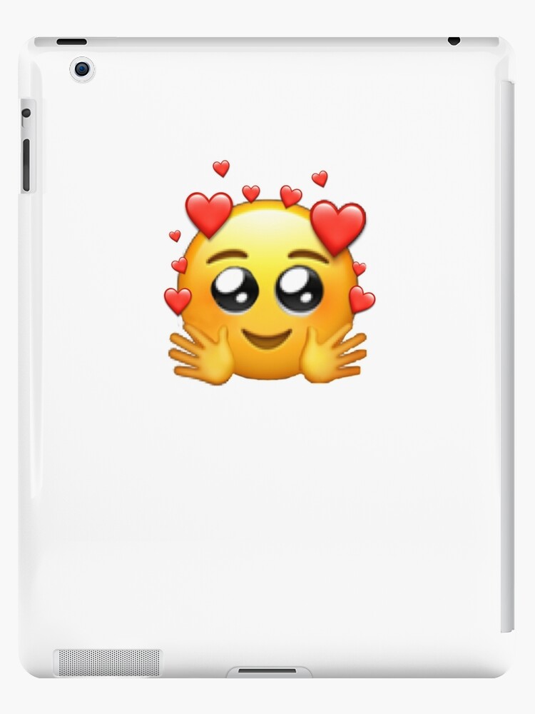 watery heart eyes hug emoji sticker\