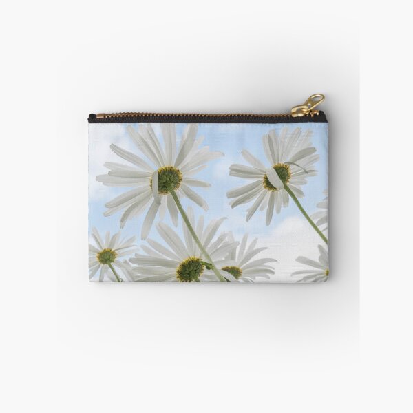 Item preview, Remembrance Delicate White Daisies against Light Blue Cloudy Sky designed and sold by nancyjcreates.