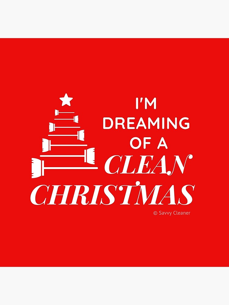 Thumbnail 4 of 4, Pillow, I'm Dreaming of a Clean Christmas designed and sold by SavvyCleaner.