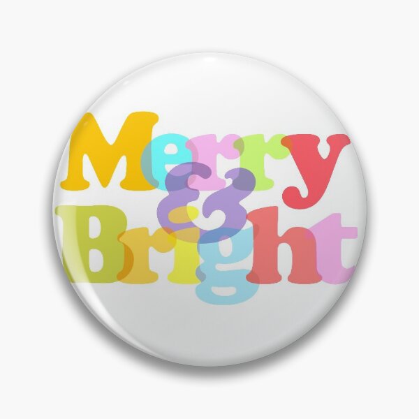 Item preview, Merry And Bright Colorful Modern Christmas Holidays Design designed and sold by theimagezone.