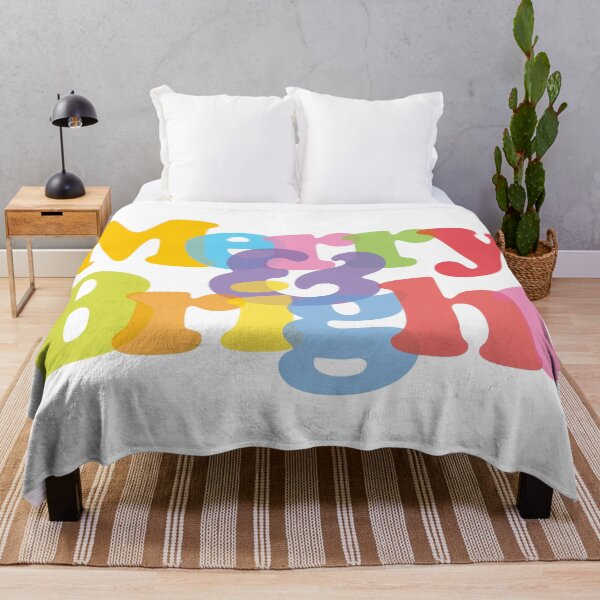 Item preview, Merry And Bright Colorful Modern Christmas Holidays Design designed and sold by theimagezone.