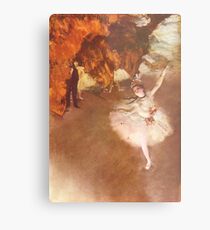 Edgar Degas French Impressionism Oil Painting Ballerinas Dancing Metal Print